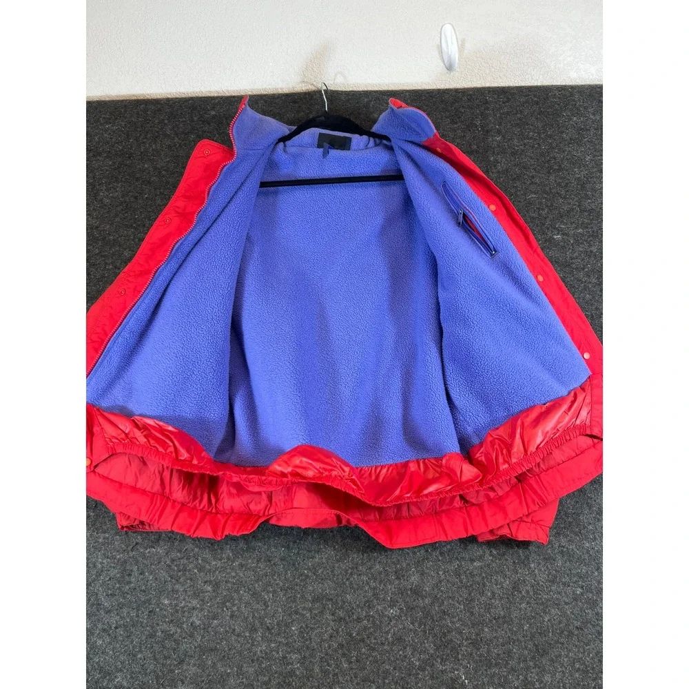 Vintage 90s Patagonia Shelled Synchilla Jacket Youth 14 Red Blue Fleece USA